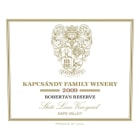 Kapcsandy Family Winery State Lane Vineyard Roberta's Reserve 2009 Front Label