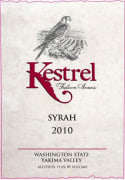 Kestrel Vintners 'Falcon Series' Syrah 2010 Front Label