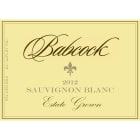 Babcock Estate Grown Sauvignon Blanc 2012 Front Label