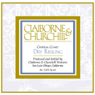 Claiborne & Churchill Dry Riesling 2013 Front Label