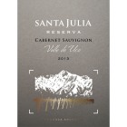 Santa Julia Reserva Cabernet Sauvignon 2013 Front Label