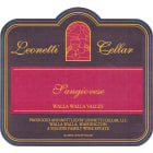 Leonetti Sangiovese 2012 Front Label