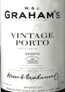 Graham's Vintage Port (375ML half-bottle) 1985 Front Label