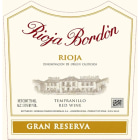 Bodegas Franco-Espanolas Rioja Bordon Gran Reserva 2005 Front Label