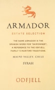 Odfjell Armador Syrah 2015 Front Label