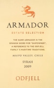 Odfjell Armador Syrah 2009 Front Label