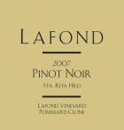 Lafond Lafond Winery Pommard Clone Pinot Noir 2007 Front Label