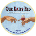 Our Daily Red Blend 2013 Front Label