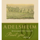 Adelsheim Pinot Gris 2014 Front Label