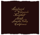 Landmark Kivelstadt Syrah 2012 Front Label