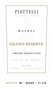 Piattelli Grand Reserve  Malbec 2013 Front Label