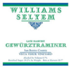 Williams Selyem Late Harvest Gewurztraminer (375ML half-bottle) 2005 Front Label