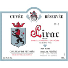 Chateau de Segries Lirac Cuvee Reservee 2012 Front Label