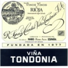 R. Lopez de Heredia Rioja White Vina Tondonia Reserva 2002 Front Label