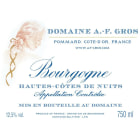 Domaine A.F. Gros Bourgogne Rouge 2012 Front Label