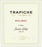 Trapiche Terroir Series Suarez Lastra Malbec 2010 Front Label