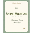 Spring Mountain Vineyard Sauvignon Blanc 2011 Front Label