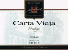 Carta Vieja Prestige Shiraz 2011 Front Label