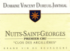 Dureuil-Janthial Nuits-Saint-Georges Clos des Argillieres Premier Cru 2012 Front Label
