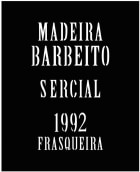 Barbeito Frasqueira Sercial 1992 Front Label