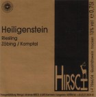 Weingut Hirsch Zobinger Heiligenstein  Erste Lage Riesling 2013 Front Label