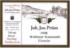 J.J. Prum Wehlener Sonnenuhr Riesling Eiswein 1998 Front Label