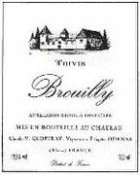 Chateau Thivin Cote de Brouilly 1999 Front Label