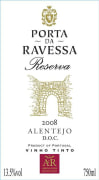 Adega Cooperativa de Redondo Porta da Ravessa Tinto Reserva 2008 Front Label