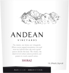 Andean Vineyards Shiraz 2013 Front Label