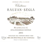 Chateau Rauzan-Segla  2001 Front Label