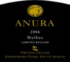 Anura Vineyards Private Cellar Limited Release Malbec 2006 Front Label