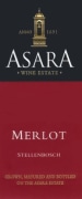 Asara Wine Estate Stellenbosch Merlot 2008 Front Label