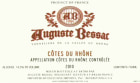 Auguste Bessac Cotes du Rhone 2010 Front Label