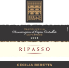 Azienda Agricola Cecilia Beretta Valpolicella Superiore Ripasso 2008 Front Label