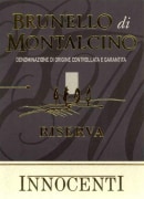 Azienda Agricola Innocenti Brunello di Montalcino Riserva 2004 Front Label