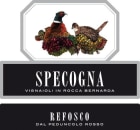 Azienda Agricola Specogna Refosco dal Peduncolo Rosso 2012 Front Label