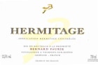 Bernard Faurie Hermitage Rouge 2012 Front Label