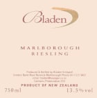 Bladen Vineyard Riesling 2000 Front Label