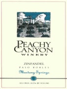 Peachy Canyon Mustang Springs Zinfandel 2003 Front Label