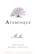 Bodega Atamisque Malbec 2011 Front Label