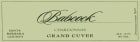 Babcock  Grand Cuvee Chardonnay 2007 Front Label