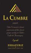 Errazuriz La Cumbre Syrah 2009 Front Label