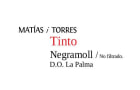 Bodegas Matias i Torres Tinto Negramoll 2012 Front Label