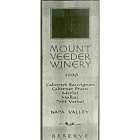 Mount Veeder Winery Reserve Red 1990 Front Label