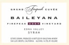 Baileyana  Grand Firepeak Cuvee Syrah 2007 Front Label