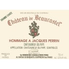 Chateau de Beaucastel Hommage Jacques Perrin Chateauneuf-du-Pape (stained label) 2003 Front Label