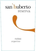 Bodegas San Huberto Reserva Malbec 2010 Front Label