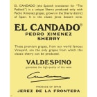 Valdespino Pedro Ximenez El Candado Front Label