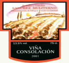 Bodegas y Vinedos Sanchez Muliterno Vino de Pago Guijoso Vina Consolacion 2001 Front Label