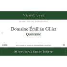 Domaine Emilian Gillet Vire Clesse 2014 Front Label